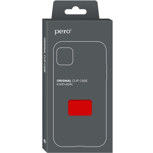 Клип-кейс для iPhone Pero Для Apple iPhone XS красный (PRSTC-IXSR)