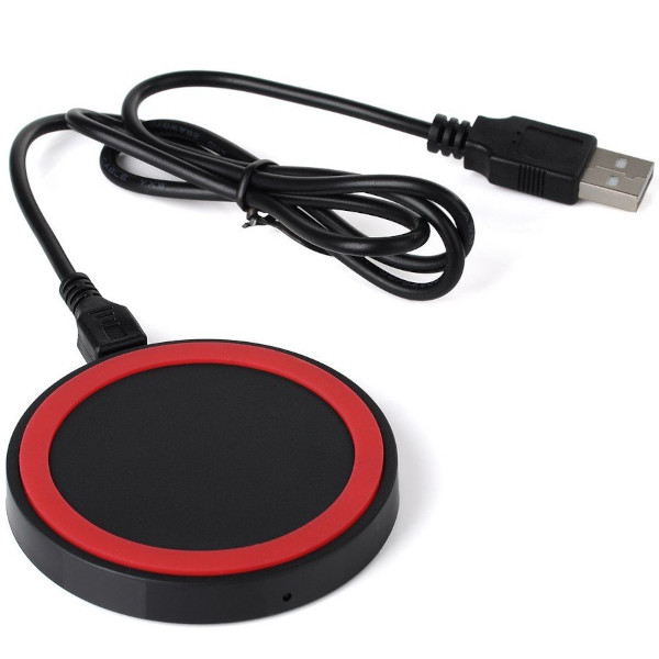 Беспроводное зарядное устройство CARCAM Wireless Charging Pad красный