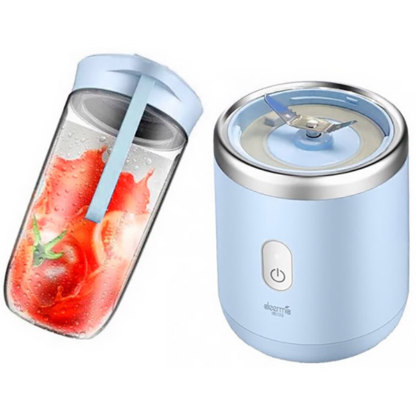 Портативный блендер Xiaomi Deerma Fruit Cup голубой DEM-NU06