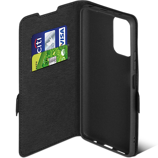 Чехол DF для Xiaomi Redmi Note 10 Pro, черный с флипом