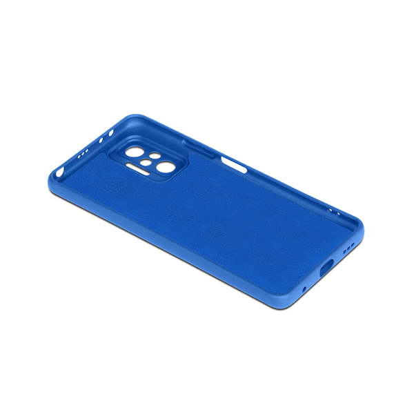 Чехол DF для Xiaomi Redmi Note 10 Pro, синий силикон с м/ф