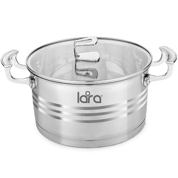Кастрюля Lara PREMIUM 26x14см, 6,9л (LR02-16)