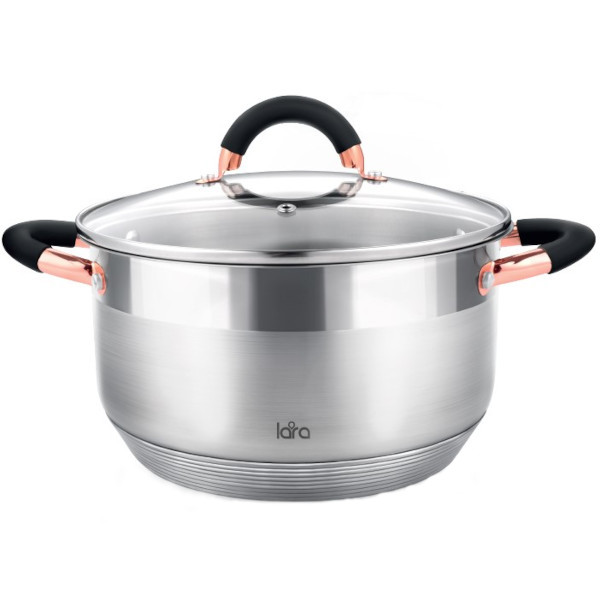 Кастрюля Lara BLACK AND ROSE 1,7л 16x9,5см (LR02-410)