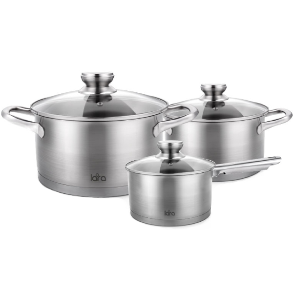 Набор кастрюль Lara DYNASTY 6 пр. (LR02-118)