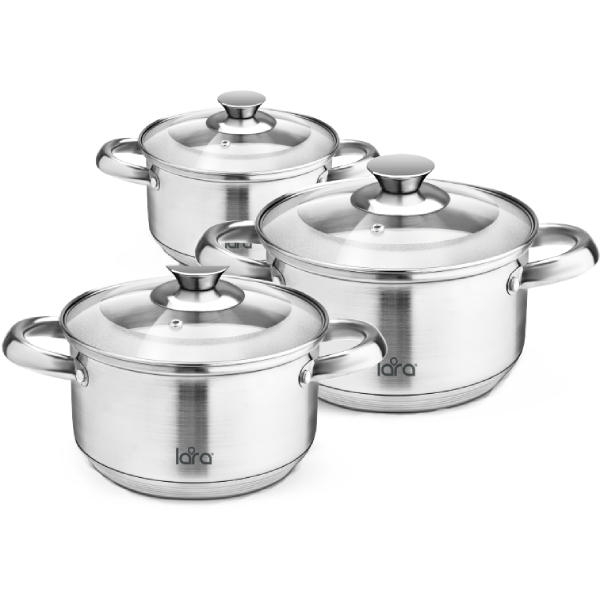 Набор кастрюль Lara ЧИКАГО, 6 пр. (LR02-77)