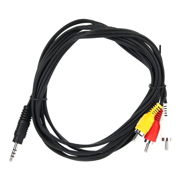 Кабель аналоговый аудио VCOM Jack3.5/3*RCA 2м (CV213-2M)