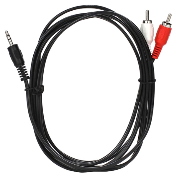 Кабель аналоговый аудио VCOM Jack3.5/2*RCA 1.8м (VAV7183-1.8M)