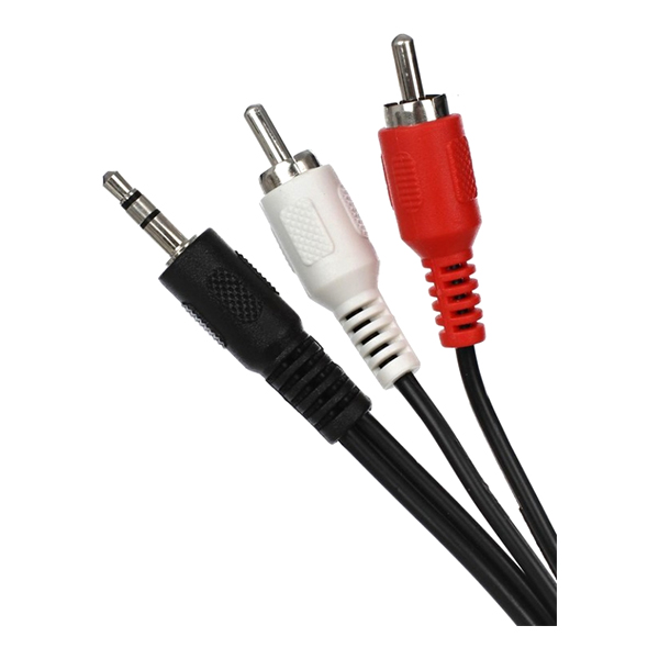 Кабель аналоговый аудио VCOM Jack3.5/2*RCA 1.8м (VAV7183-1.8M)