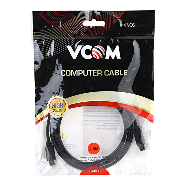 Кабель оптический (hi-fi) VCOM ODT Toslink 1.5м (CV905-1.5M)