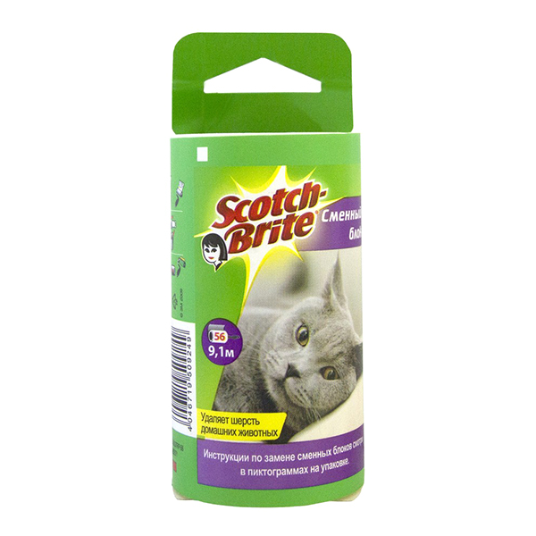 Набор 3M 836/837RSET Scotch-Brite ролик+блок для ворса