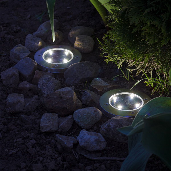 Светильник на солнечной батарее ARTSTYLE CL-S14Cx2, стальной