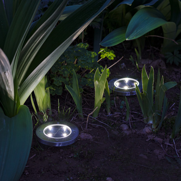 Светильник на солнечной батарее ARTSTYLE CL-S14Cx2, стальной