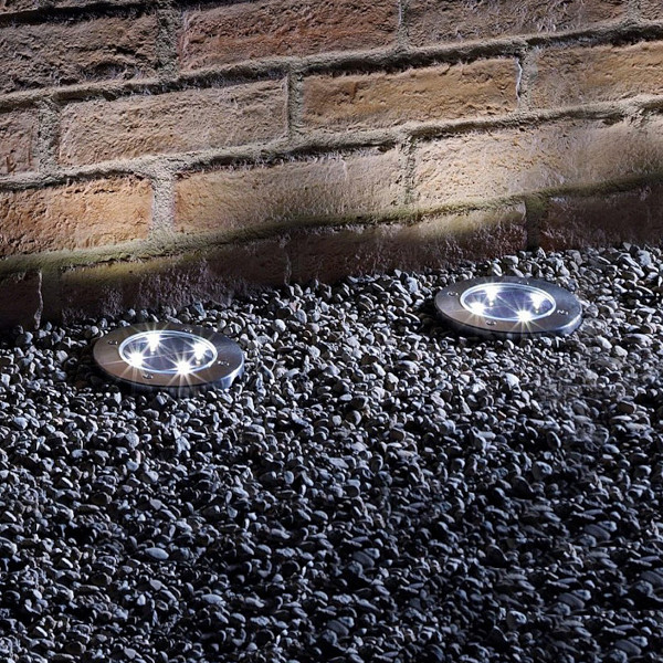 Светильник на солнечной батарее ARTSTYLE CL-S14Cx2, стальной