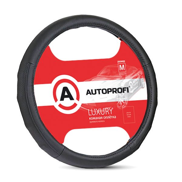 Оплетка для&nbsp; руля AutoProfi AP-1030 BK/BK (M)
