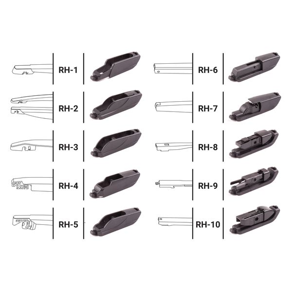 Дворник, щетка стеклоочистителя AutoProfi задняя, 10 адапт., разм. 9'' 230 мм (RER-9)