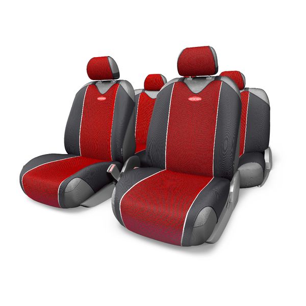 Чехол AutoProfi CARBON CRB-802 RD