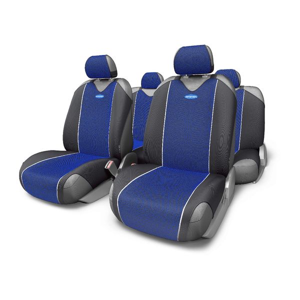 Чехол AutoProfi CARBON CRB-802 BL