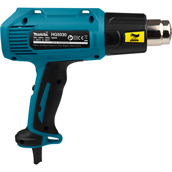 Фен cтроительный Makita 1600Вт - 500С (HG5030K)