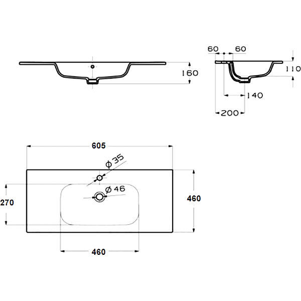 Раковина Roca Victoria-N Unik 60 (32799)