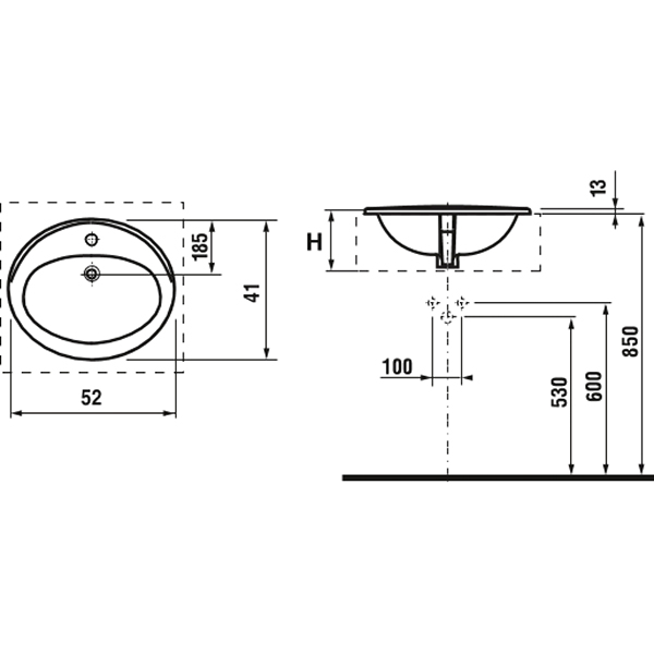 Раковина Roca Adora 52 (327204000)