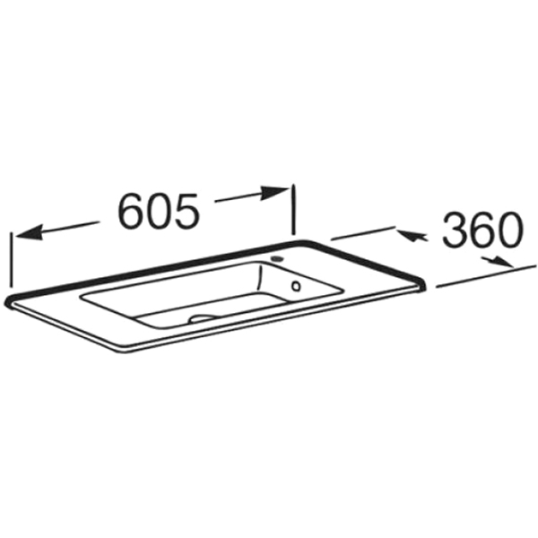 Раковина Roca Debba Unik 60 (32799H00Y)