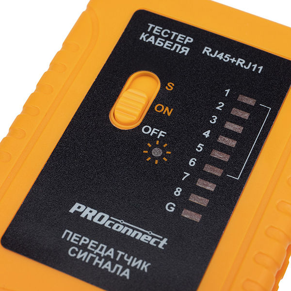 Тестер Proconnect Кабеля RJ-45+RJ-11 (12-1006-4)