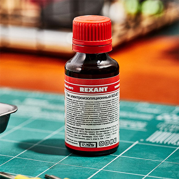 Лак Rexant KO-921 электроизоляционный,30мл (09-3788, 10шт.)