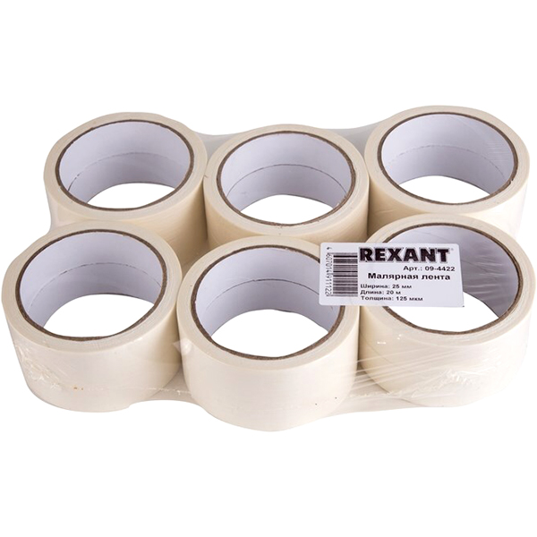 Лента Rexant Малярная 25мм/20м (09-4422, 12шт.)