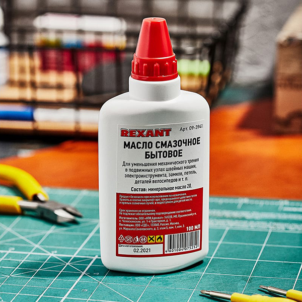 Масло Rexant Смазочное, 100мл, масленка (09-3941, 10шт.)