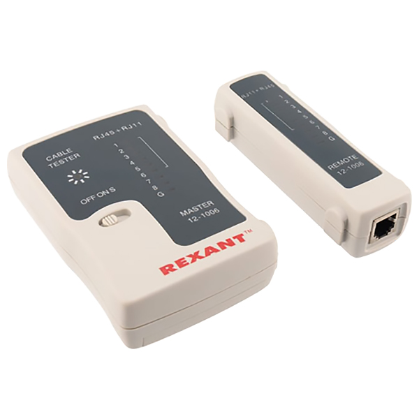 Тестер Rexant Кабеля RJ-45+RJ-11 468 (12-1006)