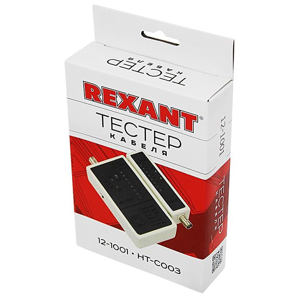 Тестер Rexant Кабеля RJ-45 + BNC 5248 (12-1001)