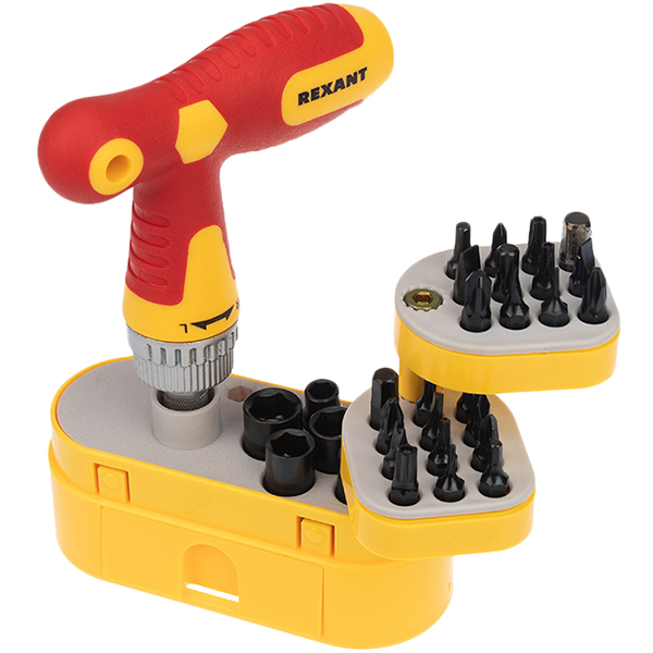 Набор ручного инструмента Rexant Отверток 33 пр (12-4776) фото