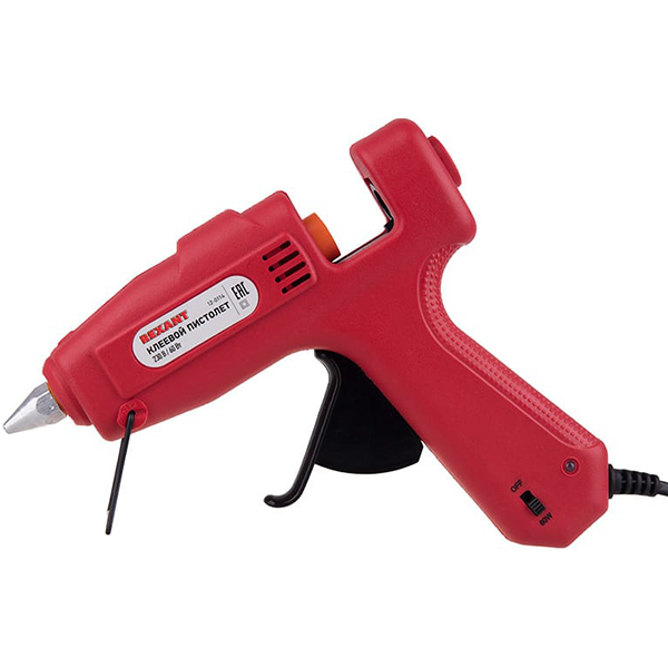 Пистолет клеевой Rexant 60 Вт, с кнопкой (12-0114)