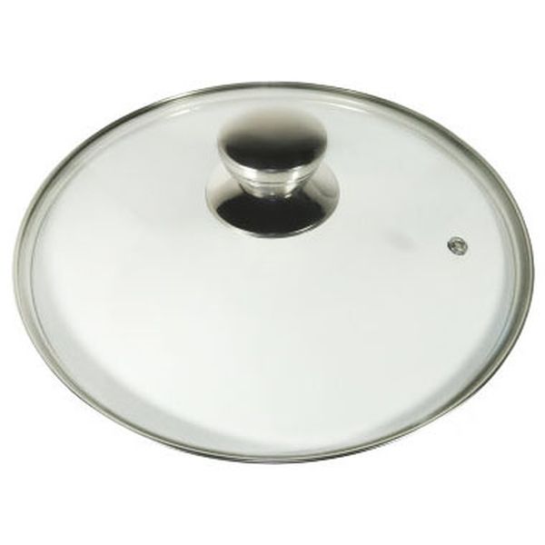 Крышка стеклянная Panairo 20см c метал. ручкой (K-D20-MET)