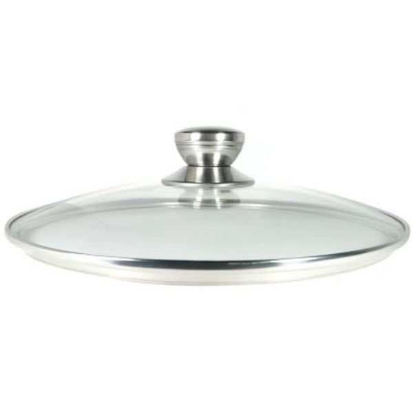 Крышка стеклянная Panairo 24см c метал. ручкой (K-D24-MET)