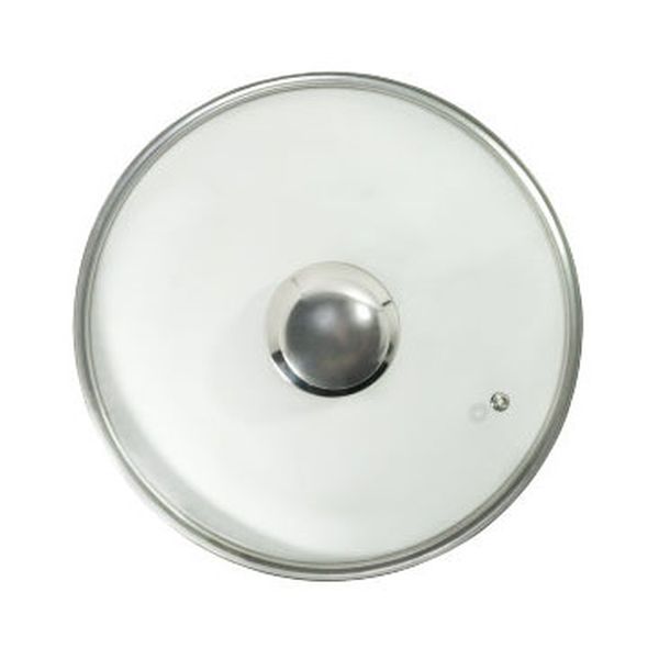 Крышка стеклянная Panairo 24см c метал. ручкой (K-D24-MET)