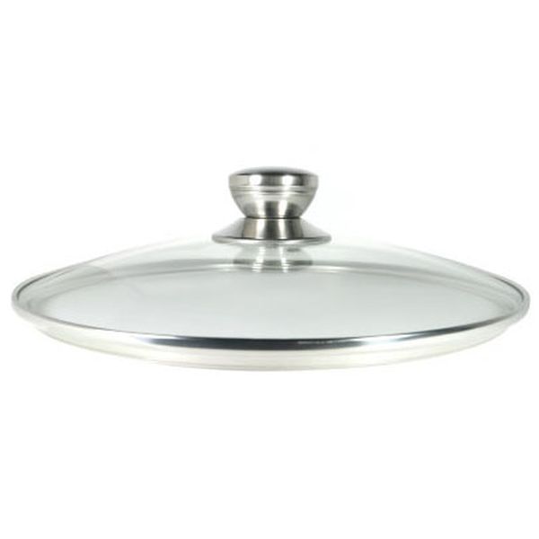 Крышка стеклянная Panairo 26см c метал. ручкой (K-D26-MET)