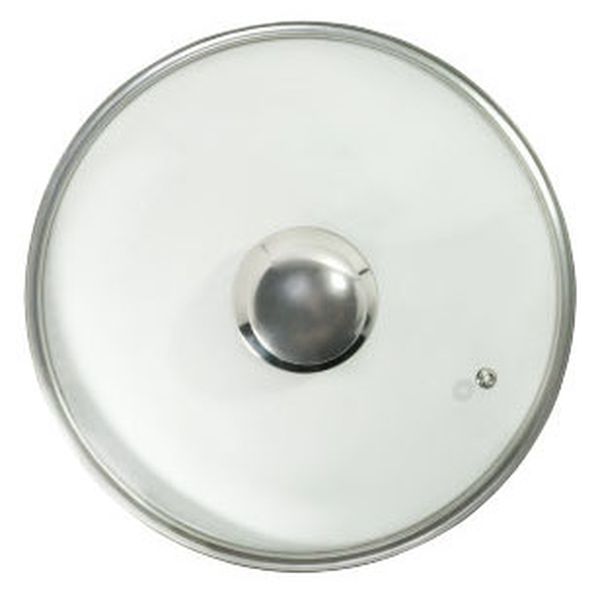 Крышка стеклянная Panairo 28см c метал. ручкой (K-D28-MET)