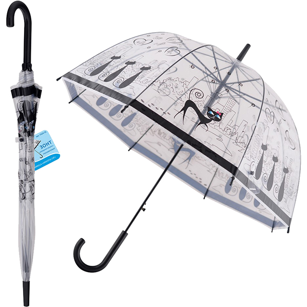 Зонт МультиДом Изящная кошка п/автомат (24.35)