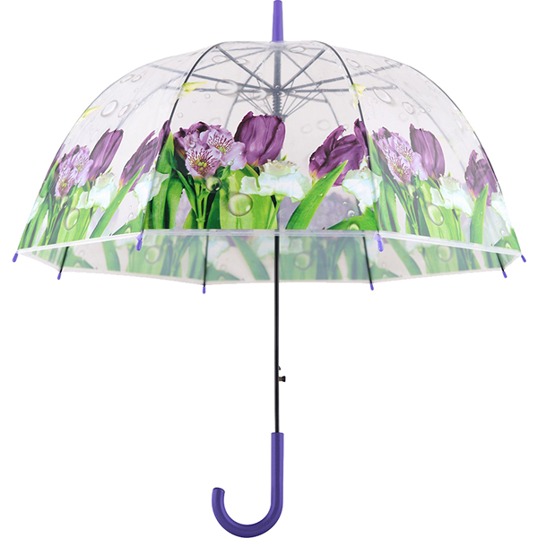 Зонт МультиДом Фиолетовый букет п/автомат (24.36)