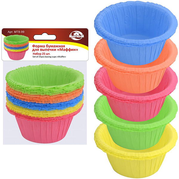 Форма для выпечки МультиДом Маффин, 25шт. (8.99)