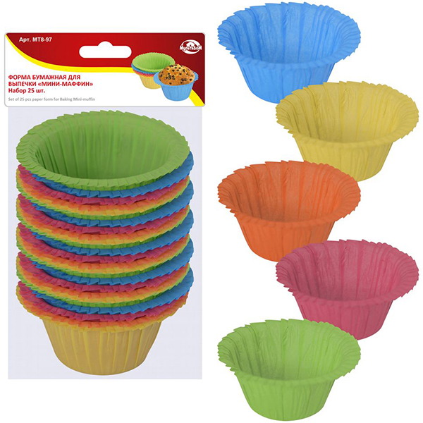 Форма для выпечки МультиДом Мини-маффин, 2 (8.97)