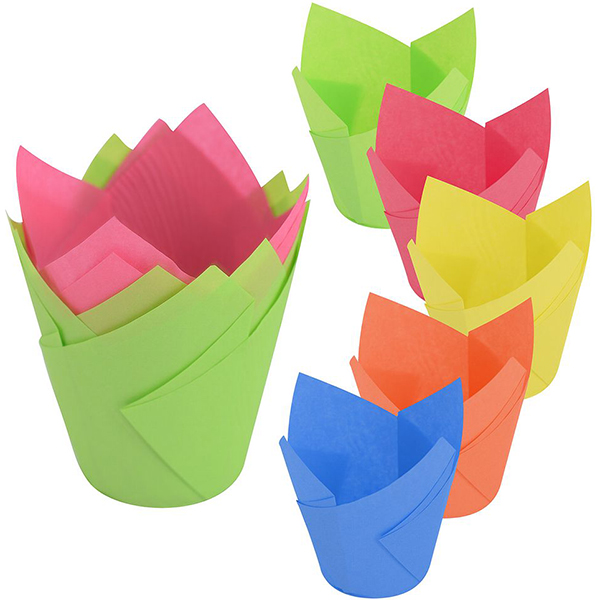 Форма для выпечки МультиДом Тюльпан, 25шт. (8.98)