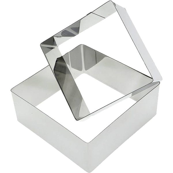 Форма для выпечки МультиДом Квадрат 8х8х4+10х10х4 см (8.6)