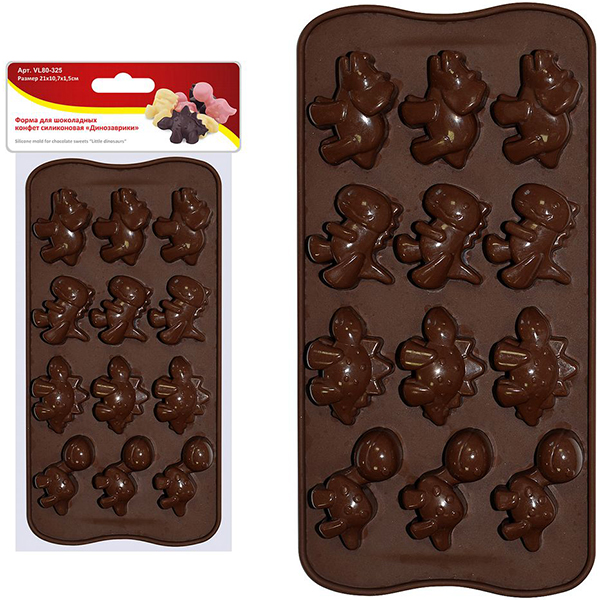 Форма МультиДом д/шок.конфет Динозавр (80.325)