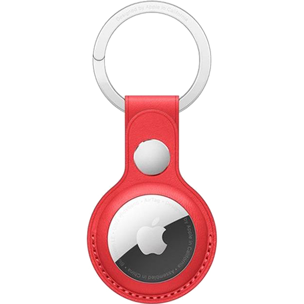 Чехол Wiwu Leather Key Ring for Airtag красный