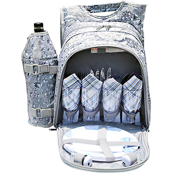 Набор для пикника ZDK picnic4BP на 4 персоны: Капля (33 предмета)