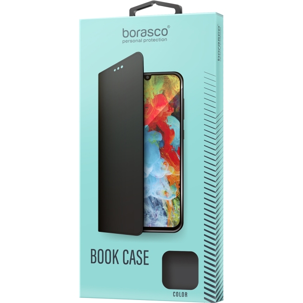 Чехол BoraSCO Book Case для Realme С21, черный (40006)