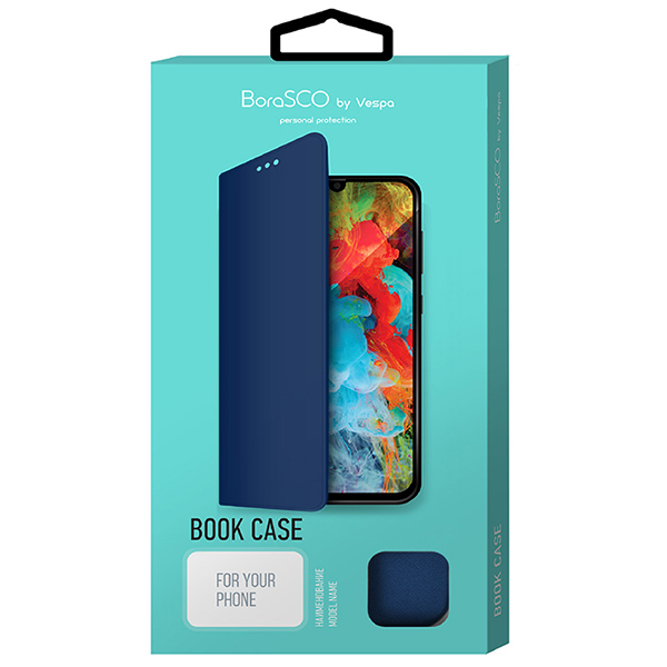 Чехол BoraSCO Book Case для Redmi 7, синий (37414)