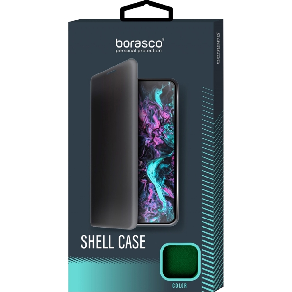 Чехол BoraSCO Shell Case для Redmi Note 10/10s, зел.опал(40075)